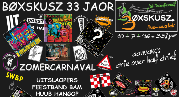 Bøxskusz 33 jaar zomercarnaval